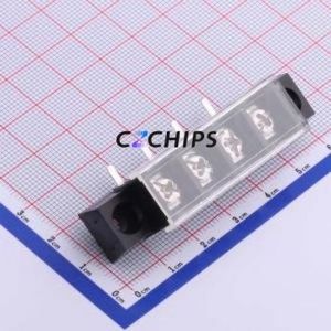 KF48RM-9.5-4P Barrier Terminal Block Bent Lead Through Hole,P=9.5mm Connector With Cover Plate 9.5mm 1x4P Right Angle Pin - Product Image 1