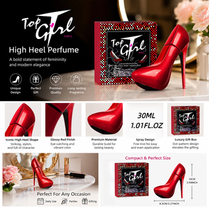 Deold Top Girl <span class=keywords><strong>Paris</strong></span> Red High Heel Parfum Fruité Floral Eau de Parfum 30ml - Product Image 3