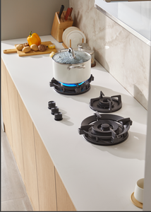 Nuova cucina di lusso in arrivo completamente costruita in ardesia fornello a Gas sinterizzato pietra sinterizzata stufa a Gas - Product Image 2