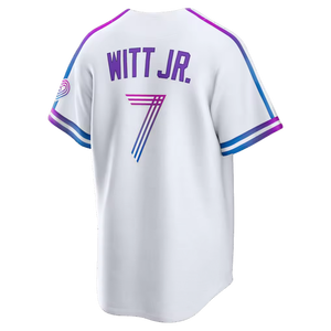 เสื้อเบสบอลอเมริกันสีขาวแบบเย็บใหม่ปี 2026 หมายเลข 7 บ็อบบี้ วิท จูเนียร์ 13 <span class=keywords><strong>ซ</strong></span>ัลวาดอร์ <span class=keywords><strong>เป</strong></span><span class=keywords><strong>เร</strong></span><span class=keywords><strong>ซ</strong></span> 9 ปาสควานติโน 11 การ์เซีย 14 คาลเลียนโน - Product Image 2