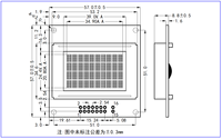 Modul LCD Abu-abu STN 10*4 Karakter 4-bit Paralel Pengontrol ST7066U 5V Lampu Latar Putih SMC1004