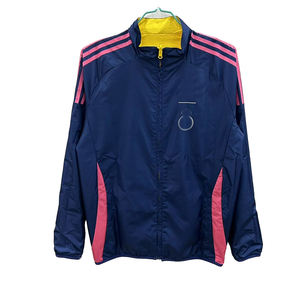 कस्टम पागल फुटबॉल विंडब्रेकर कढ़ाई वाली इंद्रधनुष विंडब्रेकर फुटबॉल जर्सी स्पेनिश फुटबॉल प्रशिक्षण स्पोर्टी शर्ट - Product Image 4