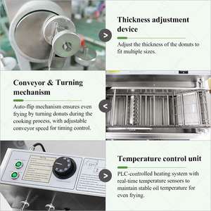 Professional Mini Electric Doughnut Maker 120mm New Bakery Use High Productivity with Corn Flour Nuts - Product Image 6