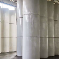 Rouleau Mère Géant de Matières Premières Industrielles en Papier Airlaid pour Serviettes, Serviettes de Table, Papier Toilette, Mouchoirs Faciaux et Essuie-tout
