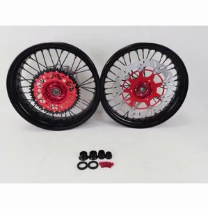 Juego de Llantas <span class=keywords><strong>Supermoto</strong></span> de 17 Pulgadas para <span class=keywords><strong>Honda</strong></span> CRF450 MIANA, Aleación de Aluminio CNC, Accesorios para Motocicleta, Homologados 2024 2025 2026 - Product Image 6