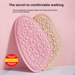 Demi-semelles pour chaussures à talons hauts pour femmes, <span class=keywords><strong>semelle</strong></span> antidérapante pour le soulagement <span class=keywords><strong>de</strong></span> la douleur, coussinets pour orteils ronds, 2 pièces - Product Image 2