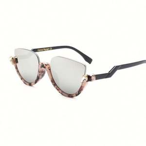 Lunettes de soleil sexy demi-cerclées pour femmes, style œil de chat, tendance 2019 - Product Image 3