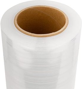18 Inch 60 Gauge Stretch Wrap Film, 1200 Feet Clear Self-Adhesive Plastic Shrink Film, Heavy Duty Thick Pallet Wrap for Packing - Product Image 1