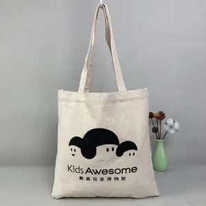 Customised Tote Bag Cotton Canvas With Zip High Quality Canvas Bags For Printing
