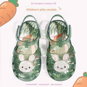 Sandalias de Verano 2026 para Niños y Niñas, Zapatos de Gelatina Infantiles Antideslizantes e Impermeables con Cierre de Velcro y Punta Cerrada, Zapatos de Playa - Product Image 4