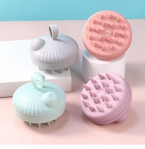 Shampoo <b>Brush</b> and Bath <b>Brush</b> with Soft Silicone Dual-use for Dry and Wet and Easy to Clean - Product Image 6