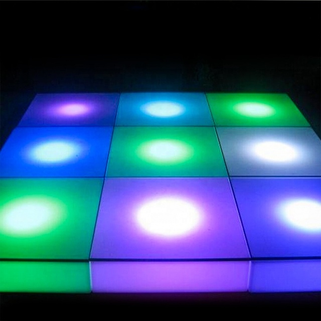 garden led dance floor 16 colors light up waterproof event flooring outdoor square interactive wedding stage decoration