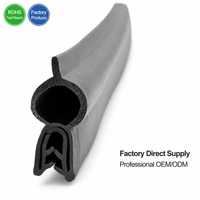 Protection de cadre de porte automobile anti-collision, coupe-vent, en forme de U, avec joint en mousse EPDM et ampoule