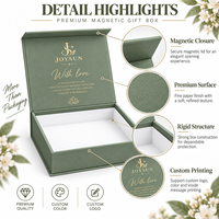 Boîte cadeau magnétique de luxe en forme de livre avec logo estampé à l'or, en carton rigide, pour coffrets de soins SPA