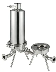 Boîtier de filtre à cartouche en acier inoxydable 316 de haute précision dimensionnelle pour la préfiltration de l'eau d'osmose inverse