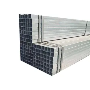 Yüksek kaliteli hafif RHS Shs galvanizli çelik kare boru 40x40 40x60 dikdörtgen içi boş bölüm