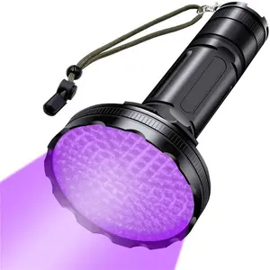 Linterna LED UV para mascotas, luz negra, luz ultravioleta de 395nm de longitud de onda, Detector de luz negra para mascotas, manchas de orina, insectos, escorpión, 128 LED