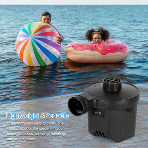 Pompe à Air Électrique Potable Gonflable Pompe Compresseur Pour Matelas Piscine Remplissage Rapide D'air <span class=keywords><strong>Gonfleur</strong></span> Ventilateur 3 Buses - Product Image 4