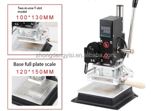 Handmade Desktop PVC Leather Embossing <b>Machine</b> Manual Hot Stamping <b>Machine</b> Letter Hot Foil Stamping <b>Machine</b> for Logo Making - Product Image 5