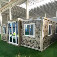Maison préfabriquée mobile de luxe extensible en conteneur de 30 pieds, 40 pieds, 20 pieds, prête à l'emploi, villa préfabriquée à 5 chambres, maison portable
