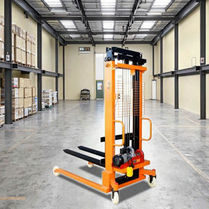 Chariot élévateur électrique certifié CE gerbeur de palettes de 1 tonne avec système extérieur à trois cadres de portes de 4m à 6m pneus en polyuréthane 4WD - Product Image 6