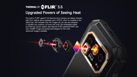 Téléphone robuste Ulefone Armor 27T Pro Plus, écran 120 Hz, appareil photo principal 50 MP, téléphone mobile 12+256 Go, Android 15, antichoc, 5G, smartphone thermique