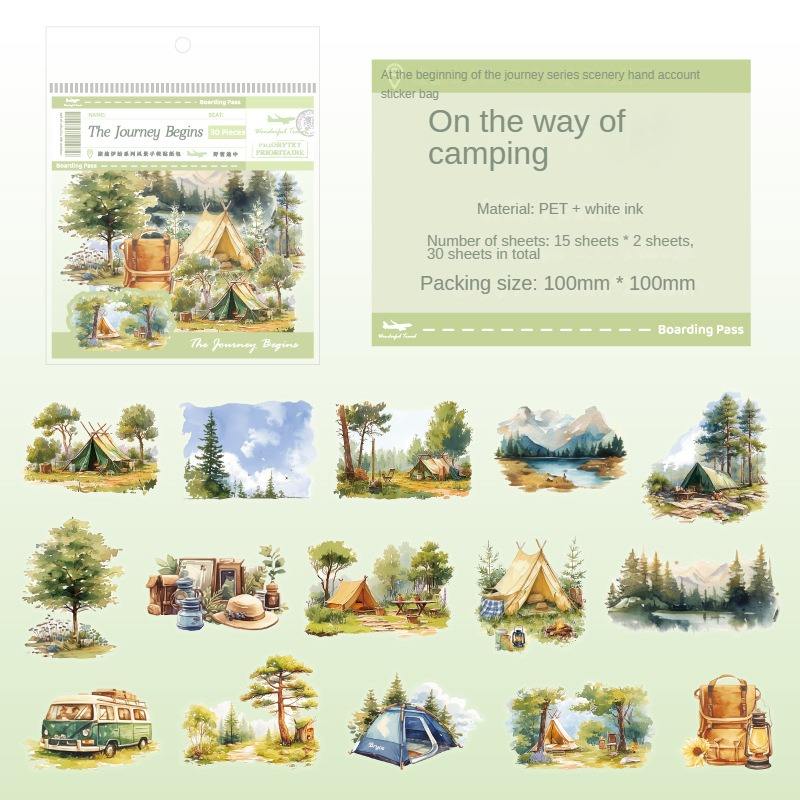 C On the way to camping