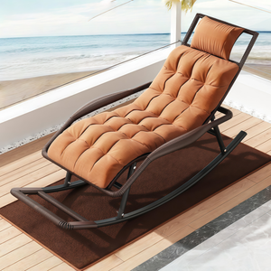 Cojines Modernos de Doble Capa Metálicos para Tumbona 2026, para Hogar, Balcón, Dormitorio, Sala de Estar, Villa, Uso en Exteriores, Silla Mecedora Ajustable - Product Image 1