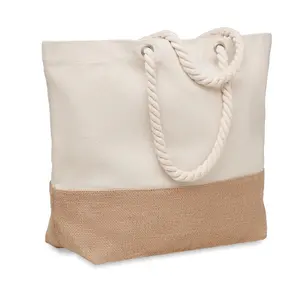 Sac de plage PANTAI en toile de coton, merchandising personnalisé - Product Image 1