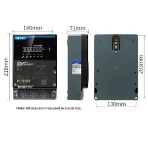 Compteur d'énergie prépayé à haute précision à quatre fils Chint DTSY666, <span class=keywords><strong>carte</strong></span> intelligente pour l'ingénierie de l'eau et de l'électricité - Product Image 4
