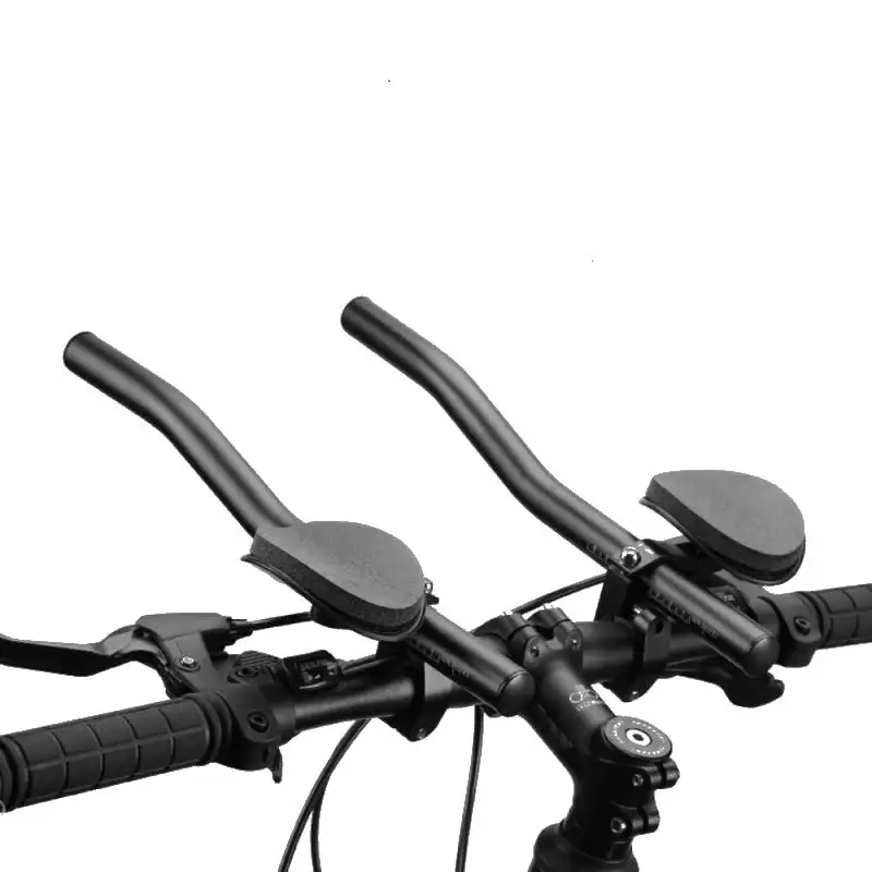Bike Accessories Clip Aluminum Alloy Frosted Split Handlebar Mtb Cycling Long distance Rest Bend Bar Rest TT Bicycle Handlebar