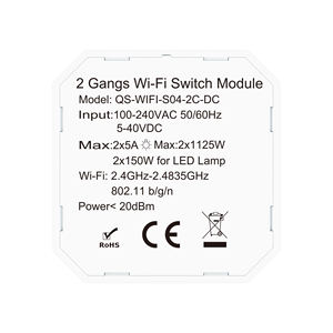 מתג מיקרו באיכות גבוהה, פתוח רגיל, סגור רגיל, לאוטומציה ביתית, אבטחה, AC100-240V, DC5-40V, WIFI, Zigbee, מתג 2 כפתורים - Product Image 5