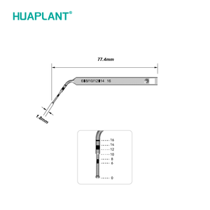 Jauge de profondeur d'implant dentaire manuelle en alliage de titane pour instrument de chirurgie HUAPLANT Marque compatible avec Osstem Dentium Nobel - Product Image 4