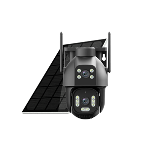 Caméra de Sécurité Extérieure Solaire 4G HiEasy Couleurs, Double Objectif 3MP+3MP, Vision Nocturne, Surveillance PTZ, Capteur Jour/Nuit, Audio Bidirectionnel - Product Image 1