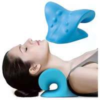 Oreiller de traction chiropratique pour le cou, soulagement de la douleur, alignement de la colonne cervicale, oreiller cervical à ventouses