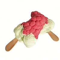 Offre Spéciale : Glace en forme de fruit 3D Raisin Violet, Boisson Froide, Sucette Glacée, Populaire sur Internet, Certifiée Halal, Emballage en Sachet