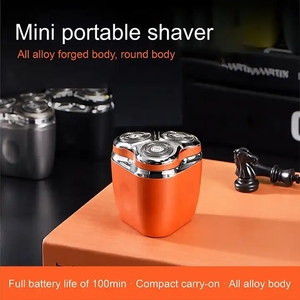 Men 3D <b>Shaver</b> Floating Rotary Rechargeable Mini Beard Razor Electric <b>Shaver</b> Triple Blade Wet Dry Face & Body Grooming Kit - Product Image 4