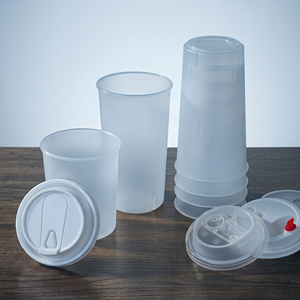 Gobelets en plastique PP jetables avec logo personnalisé - Gobelets transparents pour thé à bulles et boissons froides, compatibles avec la vodka, design Go Dabba - Product Image 5