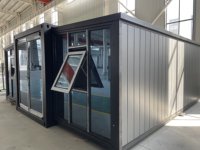 Maison préfabriquée de luxe à 3 chambres en conteneur de 40 pieds - Maison modulaire extensible avec cuisine et salon