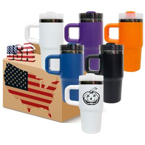25 Pack Custom logo Black Plated Underneath Halloween 14oz <b>Insulated</b> Stainless Steel Tumblers <b>Mugs</b> for Laser Engraving - Product Image 1