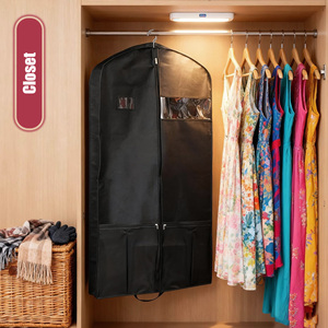 Tissu Vêtements Fourre-Tout Organisateur Extra Mesh Poche Vêtements Suspendus Visible Sac De Protection Voyage Organisateur Sac - Product Image 4