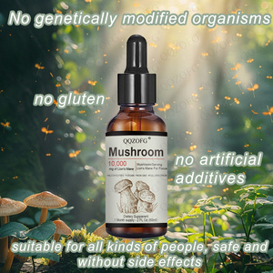 OEM Offre Spéciale Champignon Crinière de Lion Goutte Liquide pour Cognitif Antioxydant Digestif Immunitaire Santé Complément à Base de Plantes 1000mg 60ml