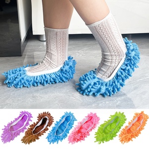 2026 Microfiber Dust Mop Slippers <b>Socks</b> for Floor Cleaning Reusable Washable Slip-On Cover Slipper - Product Image 5
