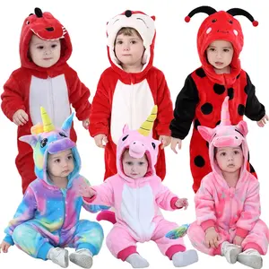 Unisex Baby Cartoon Theme Costumes Toddler 3D Animal Jumpsuits Infant Boy Girl Hooded Rompers