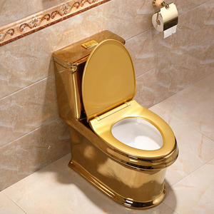 Sanitarios de Cerámica Dorados al por Mayor, Inodoro de Una Pieza de Color Dorado - Product Image 3