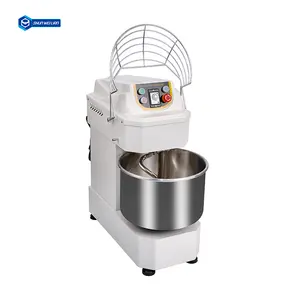 Mixer adonan Spiral komersial 30L, mesin pencampur tepung roti tugas berat