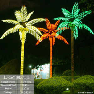 Palmera iluminada para exteriores, palmeras artificiales LED de coco - Product Image 1
