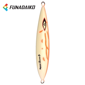 FUNADAIKO 250g-500g Plantilla de plomo de hundimiento lento señuelo de <span class=keywords><strong>pesca</strong></span> de metal señuelo de arrastre de plantilla de metal luminoso ancho - Product Image 4