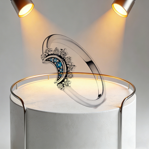 <span class=keywords><strong>Anillo</strong></span> de Plata 925 de Alta Calidad para Mujer con Logotipo de Ale, Diseño de Corazón y Luna, Ideal como Regalo para el Día de San Valentín Popular y de bajo precio. - Product Image 6