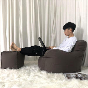 Sofá Individual Nórdico Moderno, Puff Tipo Tatami con Relleno de Espuma EPS y Tapicería de Tela Granulada - Product Image 5